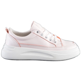 SHELOVET Mode sneakers på plattformen rosa