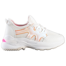 SHELOVET Vita sneakers med mesh