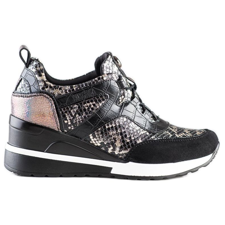 VINCEZA Wedge Sneakers svart