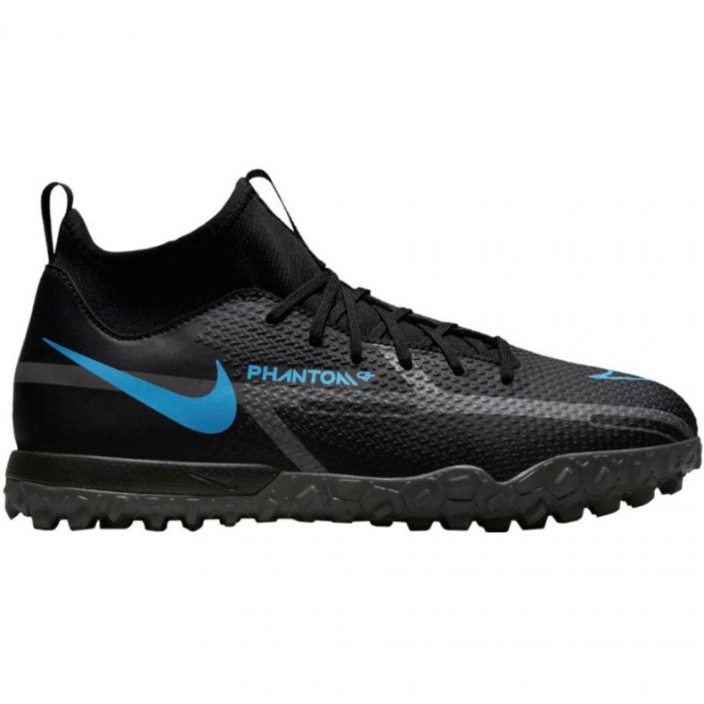 Nike Phantom GT2 Academy Df Tf Jr DC0818-004 fotbollsskor marinblå svart