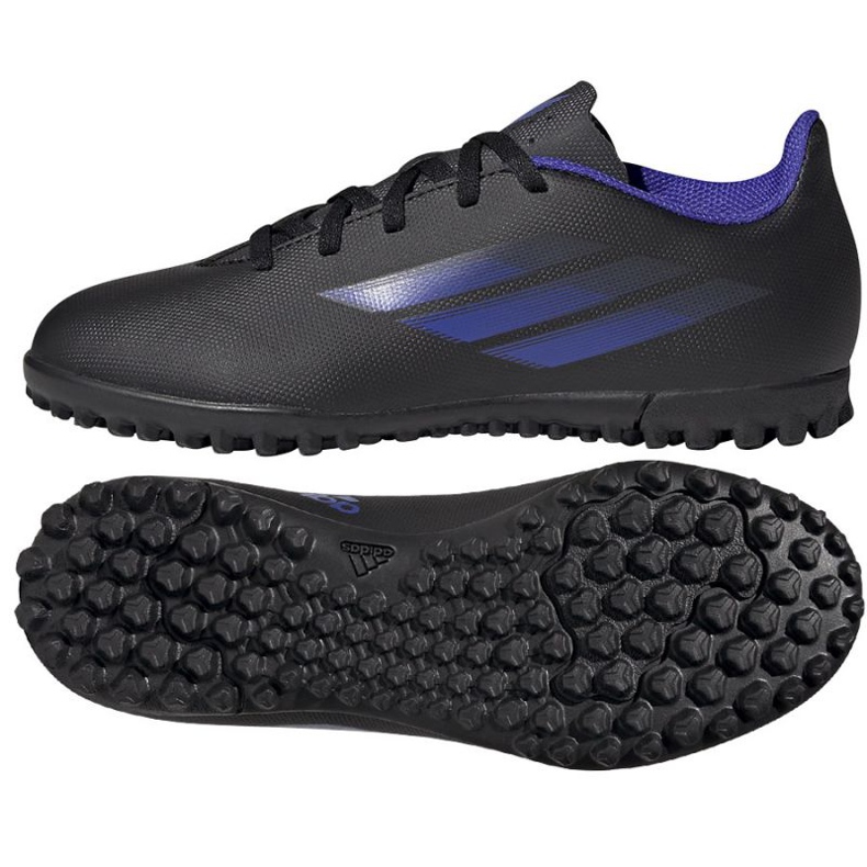 Adidas X Speedflow.4 Tf Jr FY3326 fotbollsskor svart svart