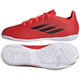 Adidas X Speedflow.4 I Jr FY3331 fotbollsskor mångfärgad apelsiner och röda