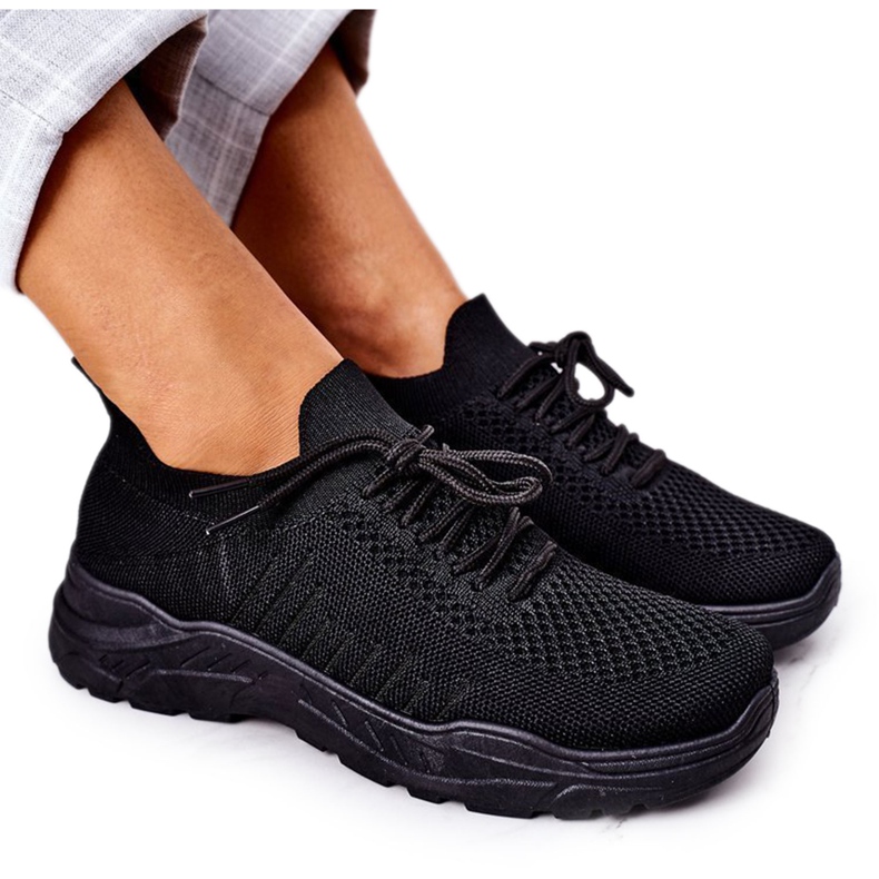 PS1 Kvinnors sportskor Sneakers Svart linjal