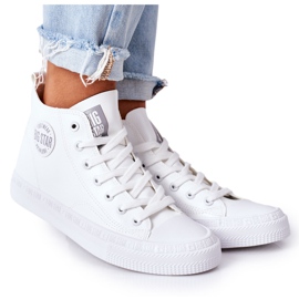 Höga sneakers för kvinnor Big Star GG274016 Vit