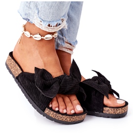 PS1 Corduroy Tofflor På Svart Sommarkork