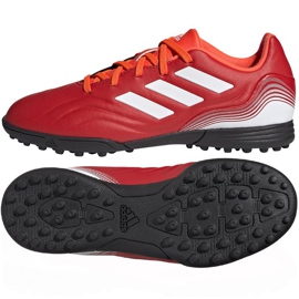 Adidas Copa Sense.3 Tf Jr FY6164 fotbollsskor mångfärgad apelsiner och röda