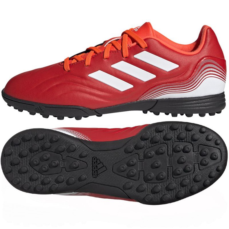 Adidas Copa Sense.3 Tf Jr FY6164 fotbollsskor mångfärgad apelsiner och röda