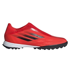 Adidas X Speedflow.3 Ll Tf M FY3266 fotbollsskor mångfärgad apelsiner och röda