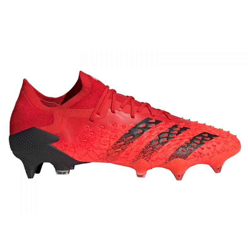 Adidas Predator Freak.1 Low Sg M FY6267 fotbollsskor röd svart röd