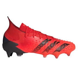 Adidas Predator Freak.1 Sg M FY6269 fotbollsskor röd svart apelsiner och röda