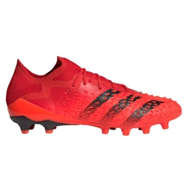 Adidas Predator Freak.1 Low Ag M GZ2809 fotbollsskor röd apelsiner och röda