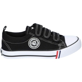 American Club Svarta amerikanska LH33 kardborresneakers