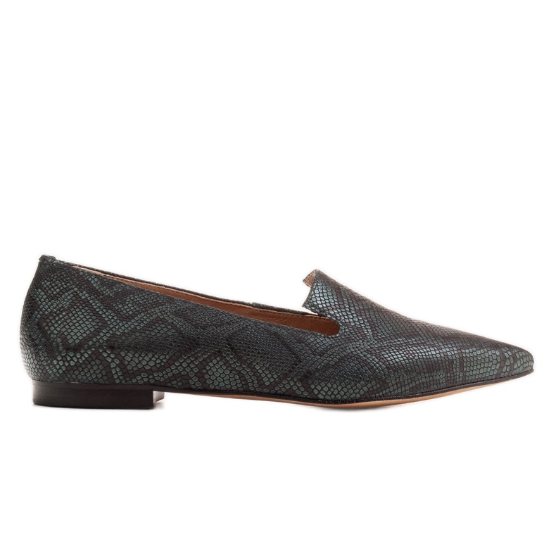 Marco Shoes Ormskinns herrliga ballerinor, flaskgröna