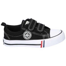 Svarta American Club LH35 kardborre sneakers