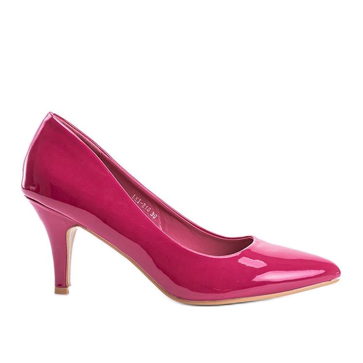 Mörkrosa pumps på en Faith stilettklack