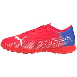 Puma Ultra 4.3 Tt Jr 106541 01 fotbollsskor röd apelsiner och röda