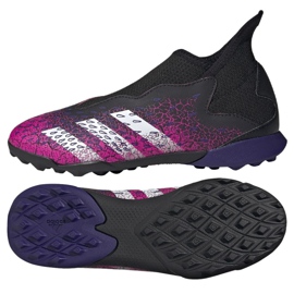 Adidas Predator Freak .3 Ll Tf Jr FY7637 fotbollsskor svart rosa
