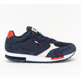 Skor Tommy Hilfiger Jeans Retro Runner Mix M EM0EM00699-C87 vit marinblå