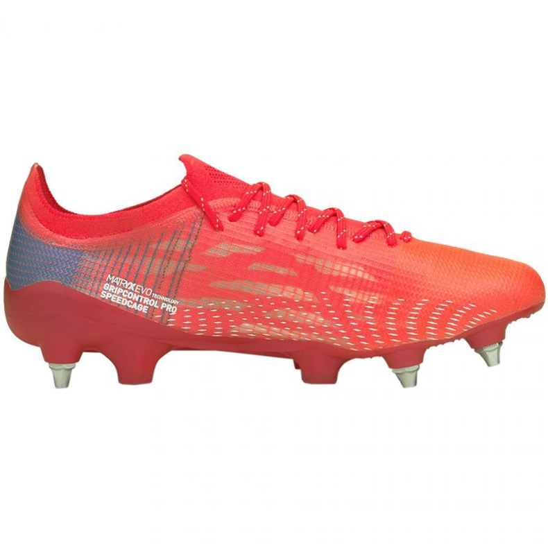 Fotbollsskor Puma Ultra 1.3 MxSG M 106513 01 röd apelsiner och röda