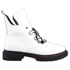 ARTIKER Bekväma vita läderarbetare