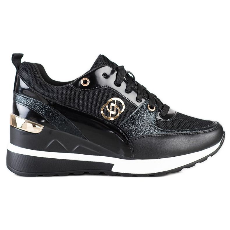 Evento Moderiktiga wedge sneakers svart