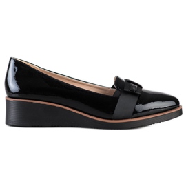 W. Potocki Skor med dekorativt band svart