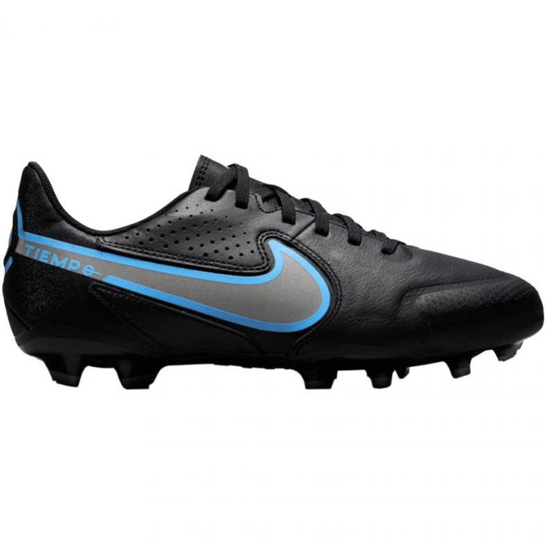 Nike Tiempo Legend 9 Academy FG / MG Jr DA1333-004 fotbollsskor svart svart
