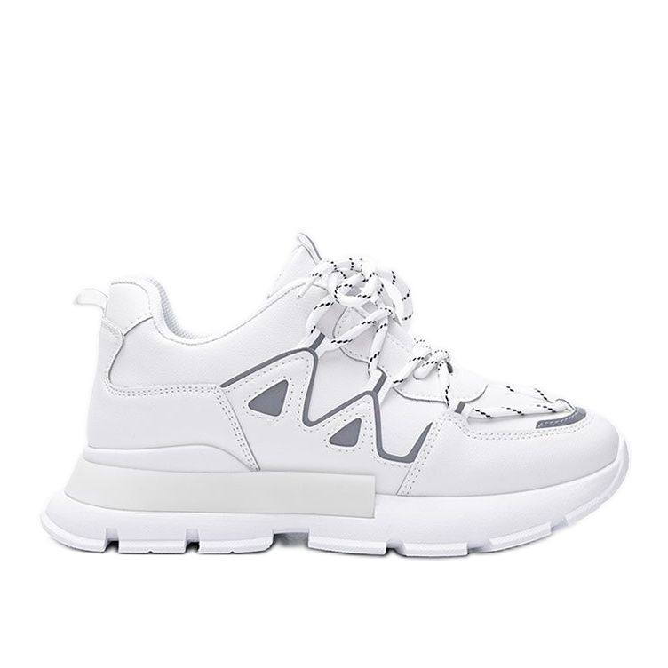 Vita sneakers med reflekterande Filua -skär