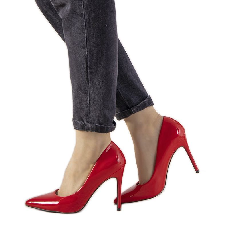 Rödlackerade Ibiza klackar