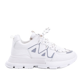 Beige sneakers med reflekterande Filua -skär