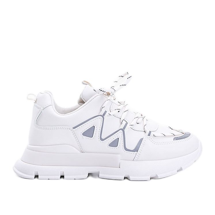 Beige sneakers med reflekterande Filua -skär