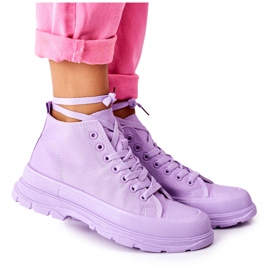 FJ1 Höga sneakers på stor sula Violet Trissy violett