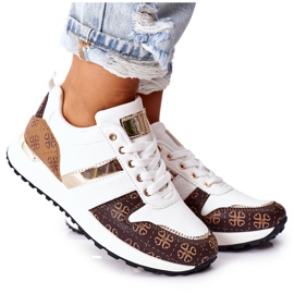 Sportskor Sneakers White Next vit brun