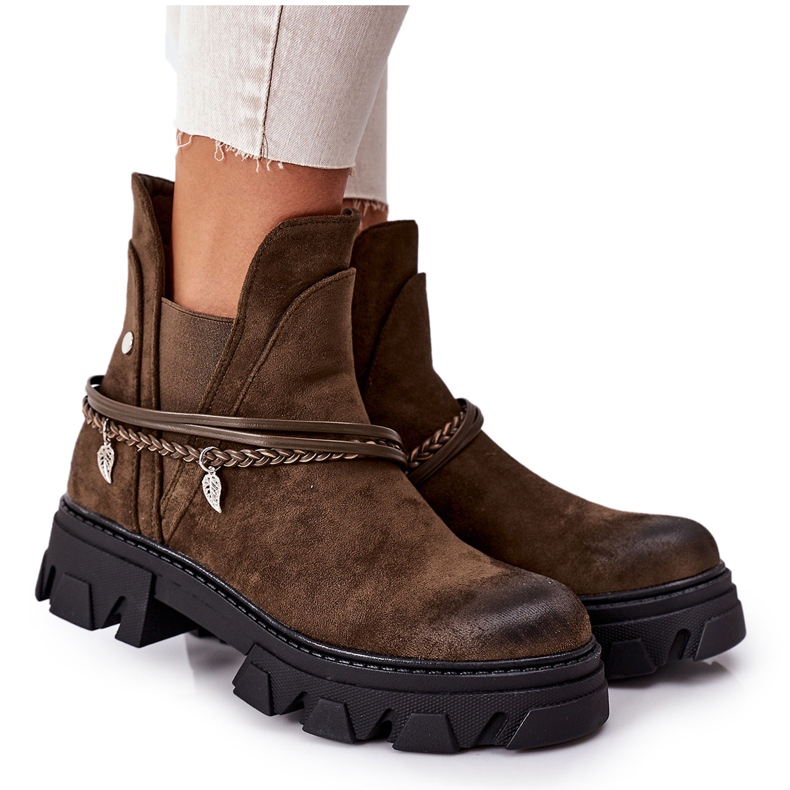 PS1 Varma stövlar Jodhpur stövlar Mörkgrön Bra idé