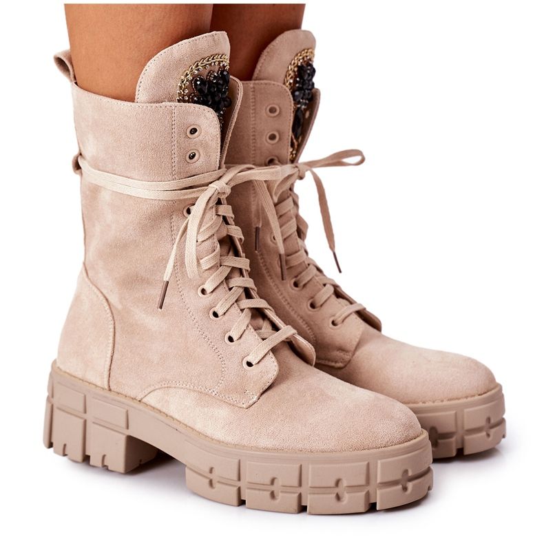 PS1 Varma arbetare i mocka med beige Hadley -stenar