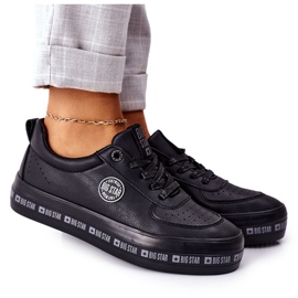 Läderskor på The Big Star II274074 Black Platform svart