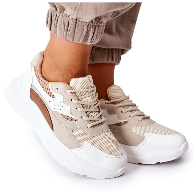PE1 Kvinnors sportskor Sneakers Beige Going