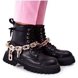 Höga snygga svarta grailstövlar