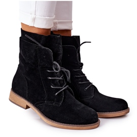 PS1 Svarta Violetta svarta stövlar med dubbla överdelar