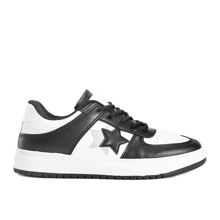 Svartvita sneakers med stjärnor Polja