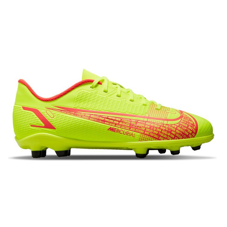 Nike Mercurial Vapor 14 Club FG / MG Jr CV0823-760 fotbollsskor gul gula färger
