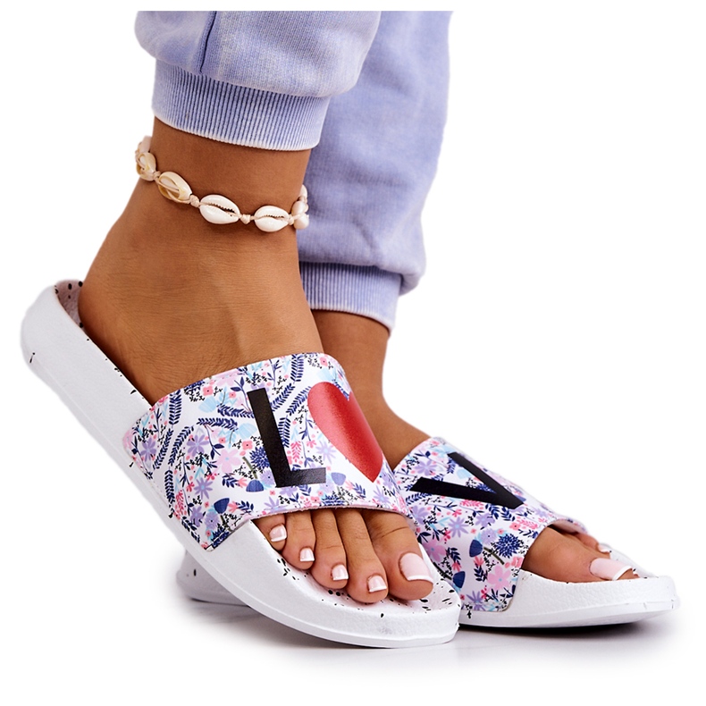 Dam Tofflor Big Star Love White DD274A256 vit