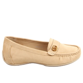 Dam beige loafers H8192 Beis