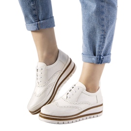 Slip-on silverskor med GF-FD9 dubbar vit