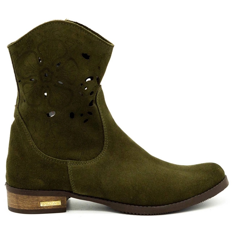 Olivier Bekväma Jessgröna genomskinliga stövlar