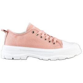 Goodin Sneakers på plattformen rosa