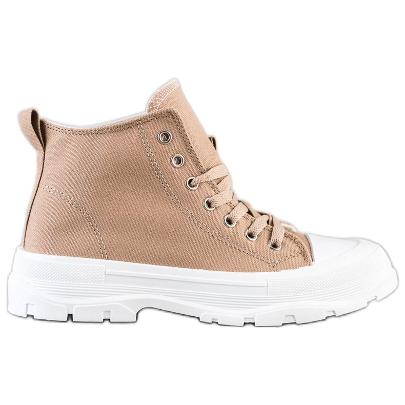 Goodin Höga bruna sneakers