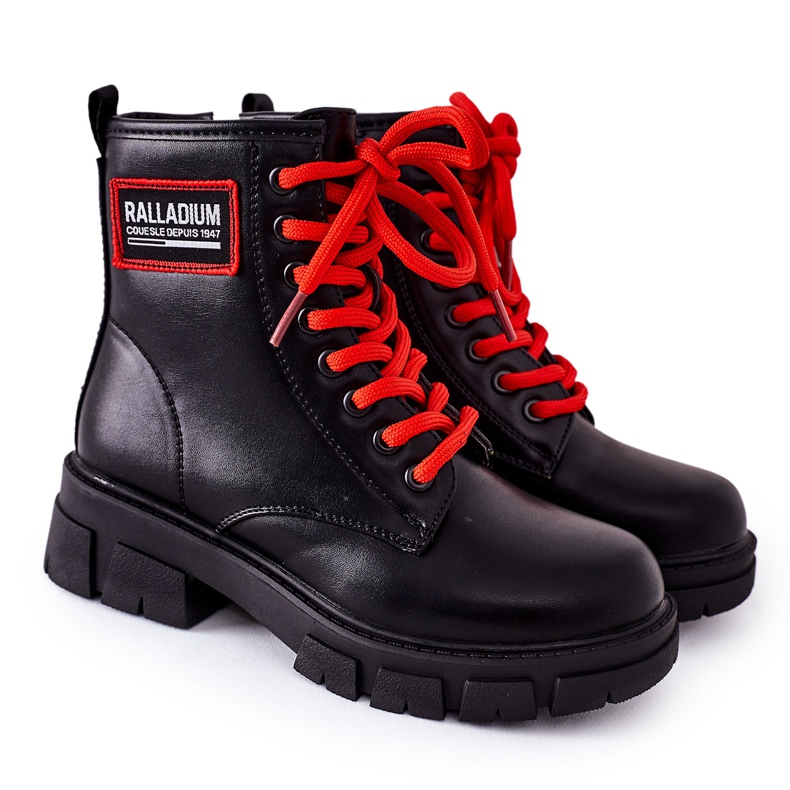 S.Barski Barnens svarta varma stövlar Fincastle