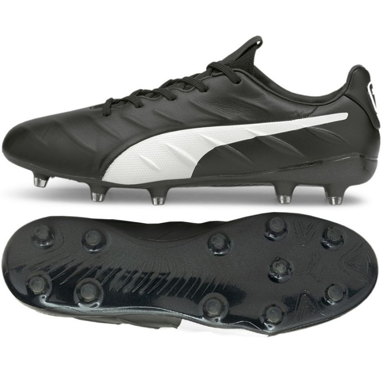 Puma King Platinum 21 FG/AG 106478 01 fotbollsskor svart svart