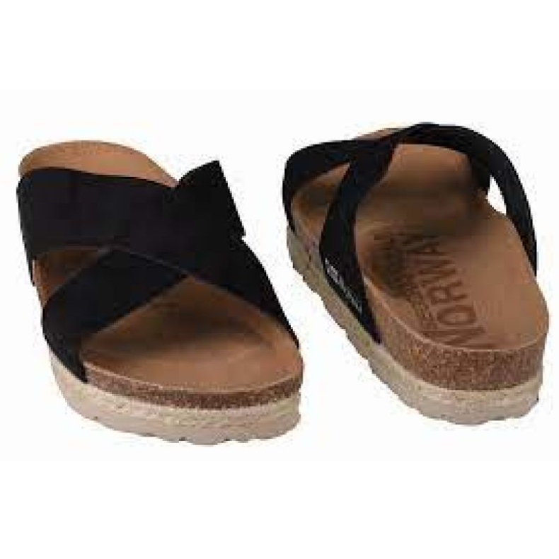 Tofflor Geographical Norway Sandalias Bios Tiras Cruzadas W GNW20411-01 svart